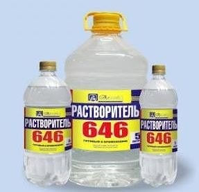 Растворитель Р-646, 180 кг, ГОСТ. Бочка 216,5л, Россия