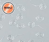 Декоративная панель SIBU PL 3D Roses Silver PF met/Silver, артикул 13919, размер 2600x1000x1,2 мм