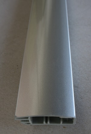 Рамочный профиль для стекл. дверец, 50*18,7мм, цвет - никель, 2400 мм (15.7090)