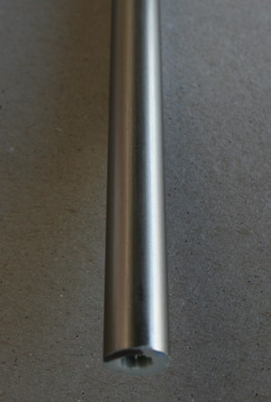 Ручка-профиль, диаметр 13мм хром, 2400мм (15.4010)