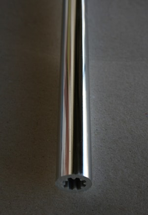 Ручка-профиль, диаметр 13мм хром, 2500мм (15.4010)