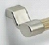 Заглушка декоративная для овального профиля, левая, хром (48.3110.9990)